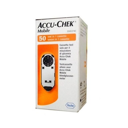 Roche Diabetes Care Italy Strisce Misurazione Glicemia Accu-chek Mobile 50 Test Mic 2