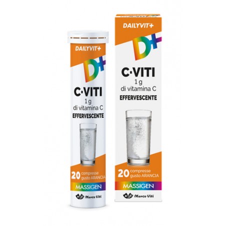 Marco Viti Farmaceutici Dailyvit+ C Viti 1g Di Vitamina C Effervescente 20 Compresse