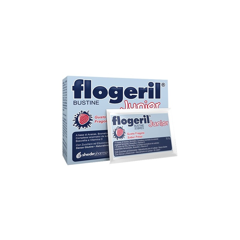 Flogeril Junior Fragola Integratore per bambini 20 Bustine