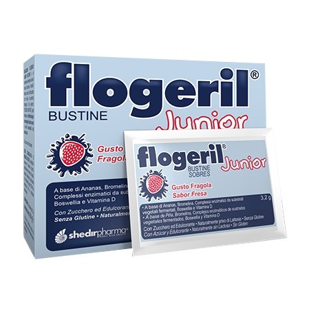 Flogeril Junior Fragola Integratore per bambini 20 Bustine