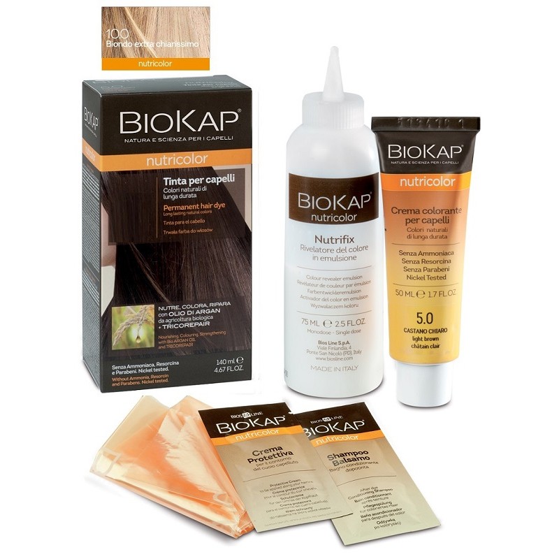 Bios Line Biokap Nutricolor 10,0 New Biondo Extra Chiarissimo Tinta Tubo + Flacone