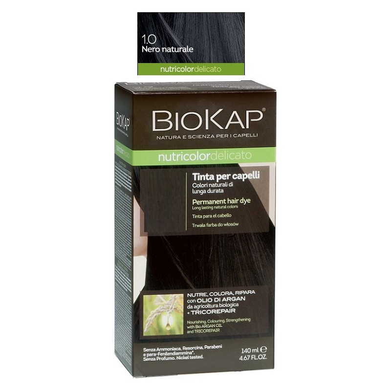 Bios Line Biokap Nutricolor Delicato 1,0 Nero Naturale Tinta Tubo + Flacone