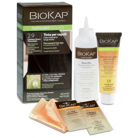 Bios Line Biokap Nutricolor Delicato 2,9 Castano Scuro Cioccolato Tinta Tubo + Flacone