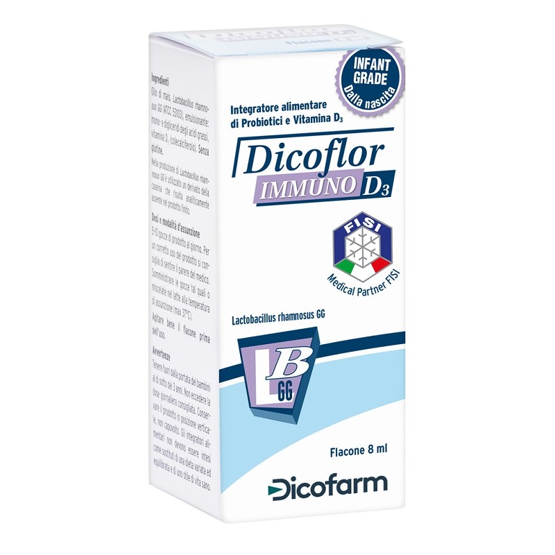 flaconcino 8 ml Dicoflor Immuno D3