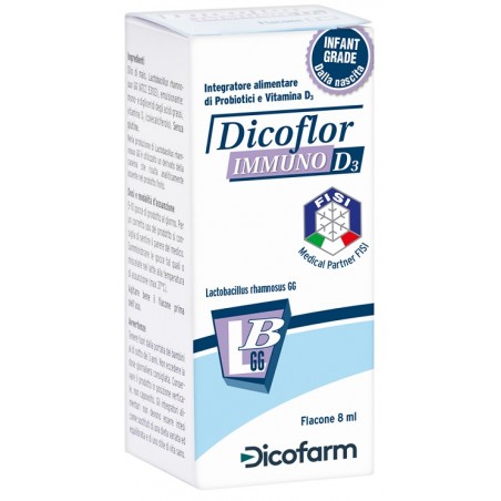 flaconcino 8 ml Dicoflor Immuno D3