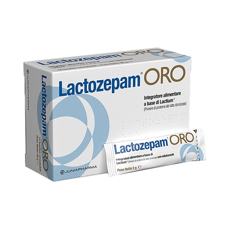 Junia Pharma Lactozepam Oro Granulato Orosolibile A Base Di Lactium 14 Bustine Da 2 G