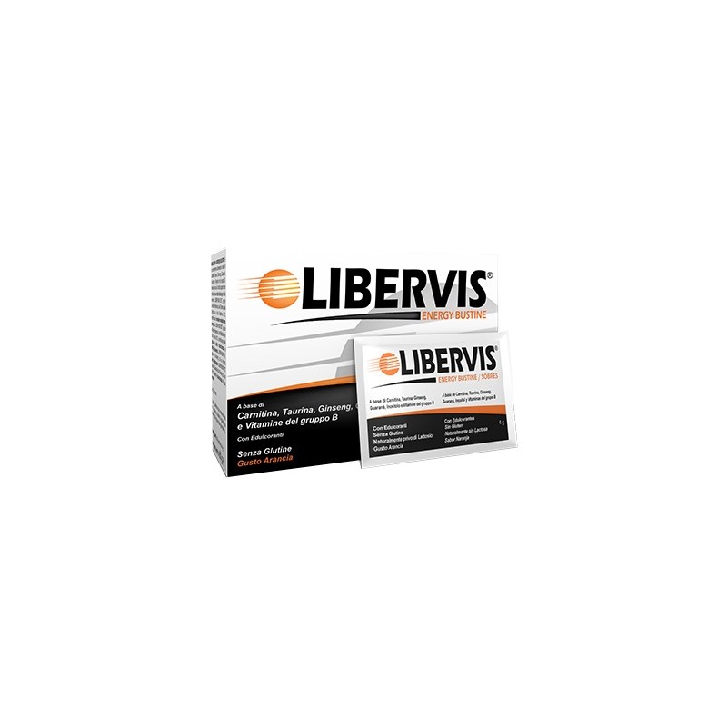 Libervis Energy Arancia Integratore per il metabolismo energetico 20 Bustine