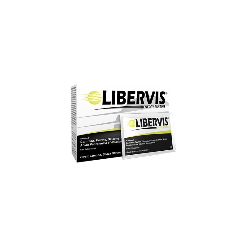 Libervis Energy Limone Integratore energetico 20 Bustine x 4 g