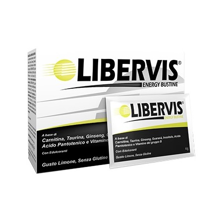 Libervis Energy Limone Integratore energetico 20 Bustine x 4 g