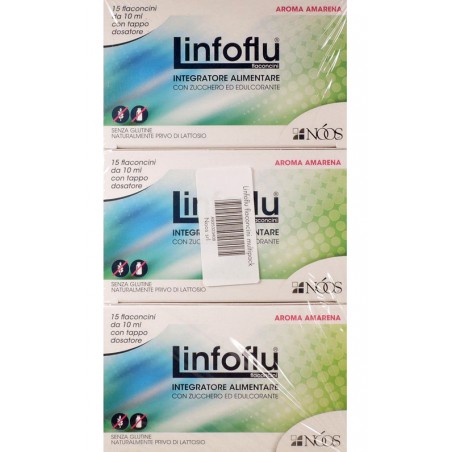 Noos Linfoflu Multipack Confezione Multipla Da 6 Astucci X 15 Flaconcini Contiene Zucchero Ed Edulcorante