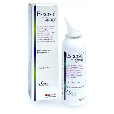 I. P. Farma Soluzione Nasale Espersol Spray Ipertonica A Base Di Acqua Di Mare E Acido Ialuronico 0,02% 100ml