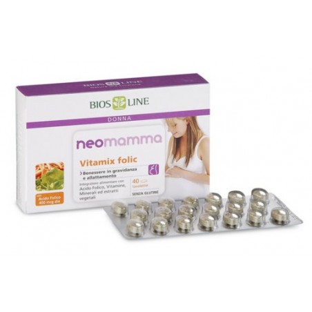 Bios Line Biosline Neomamma Vitamix Folic 40 Compresse New