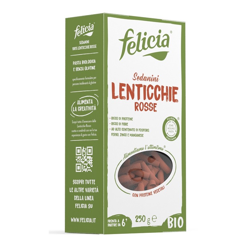 Andriani Felicia Bio Sedanini Lenticchie Rosse 250 G