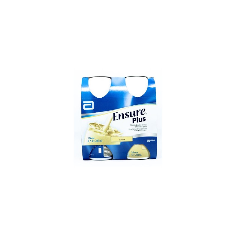 Abbott Ensure Plus Banana 4 Bottiglie Da 200 Ml