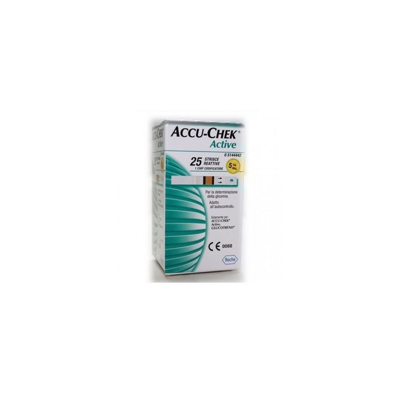 Roche Diabetes Care Italy Strisce Misurazione Glicemia Accu-chek Active Strips 25 Pezzi Inf Retail