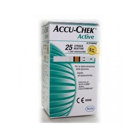 Roche Diabetes Care Italy Strisce Misurazione Glicemia Accu-chek Active Strips 25 Pezzi Inf Retail