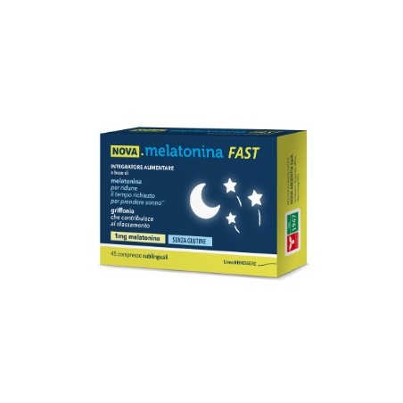 Nova Argentia Ind. Farm Nova Melatonina Fast 45 Compresse 1mg Di Melatonina