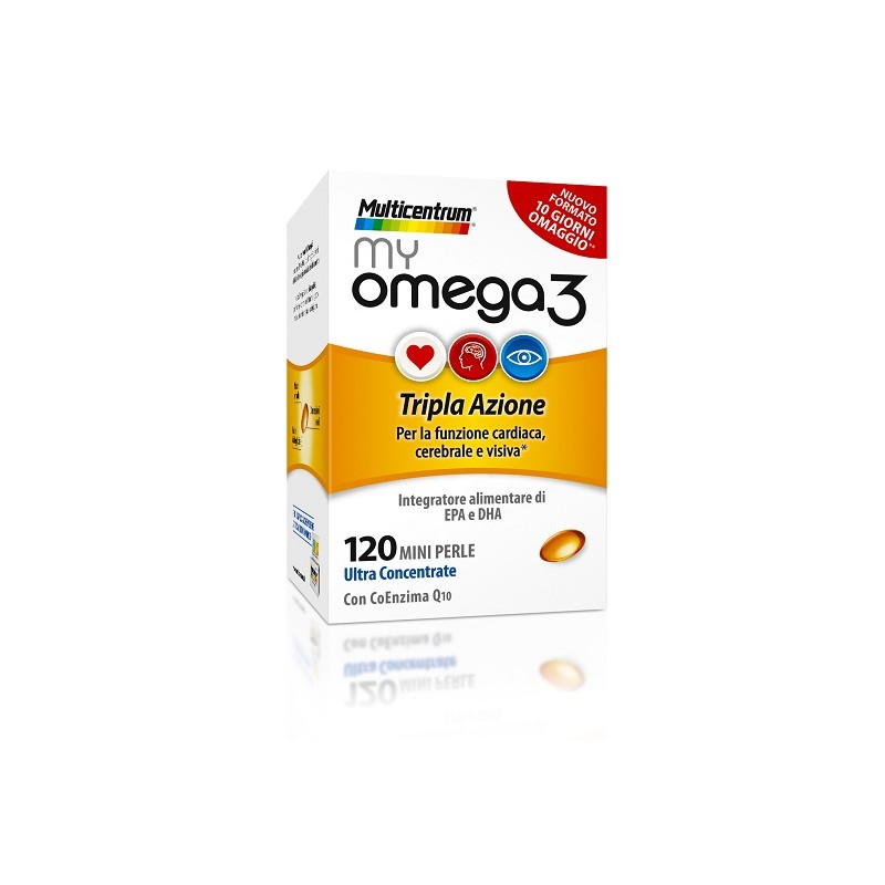 Haleon Italy Multicentrum Cuore Mente E Vista Boost Omega 3 120 Mini Perle