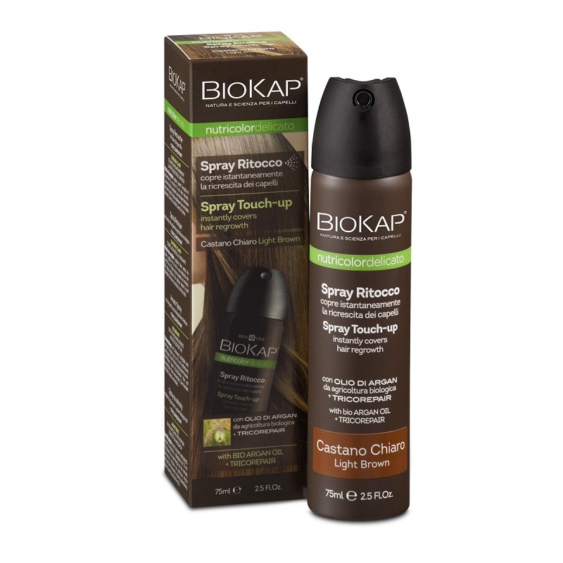 Bios Line Biokap Nutricdel Spray Ritocco Castano Chiaro 75 Ml