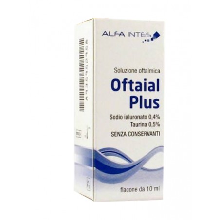 Alfa Intes Soluzione Oftalmica Oftaial Plus Acido Ialuronico 0,4% E Taurina 10ml