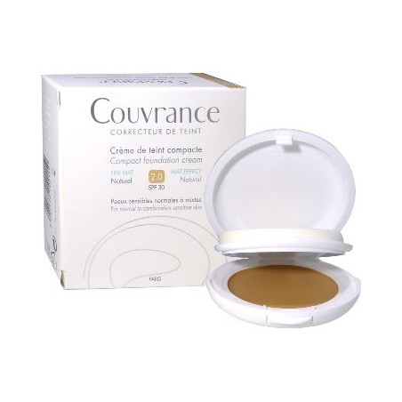 Eau Thermale Avene Couvrance Crema Compatta Colorata Nf Oil Free Naturale 9,5 G