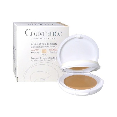 Eau Thermale Avene Couvrance Crema Compatta Colorata Nf Comfort Porcellana 9,5 G