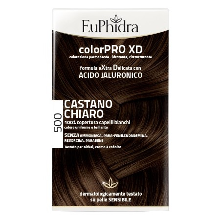 Zeta Farmaceutici Euphidra Colorpro Xd 500 Cast Chiaro Gel Colorante Capelli In Flacone + Attivante + Balsamo + Guanti