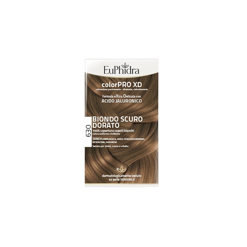 Zeta Farmaceutici Euphidra Colorpro Xd 630 Biondo Scuro Dorato Gel Colorante Capelli In Flacone + Attivante + Balsamo + Guanti