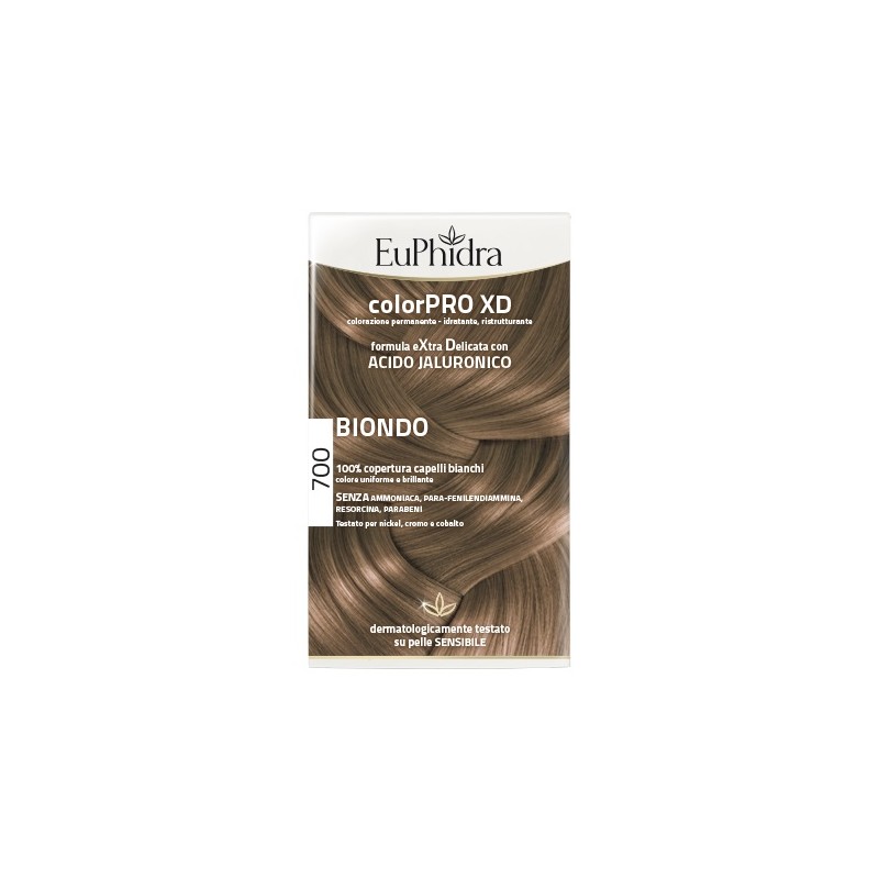 Zeta Farmaceutici Euphidra Colorpro Xd 700 Biondo Gel Colorante Capelli In Flacone + Attivante + Balsamo + Guanti