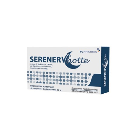 Pl Pharma Serenerv Notte 40 Compresse 0,8 Mg