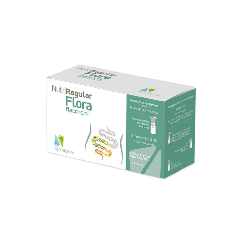 Nutrileya Nutriregular Flora 10 Flaconcini 8 Ml