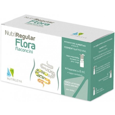 Nutrileya Nutriregular Flora 10 Flaconcini 8 Ml