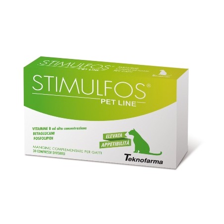 Teknofarma Stimulfos Pet Line Gatto Mangime Complementare Scatola 30 Compresse