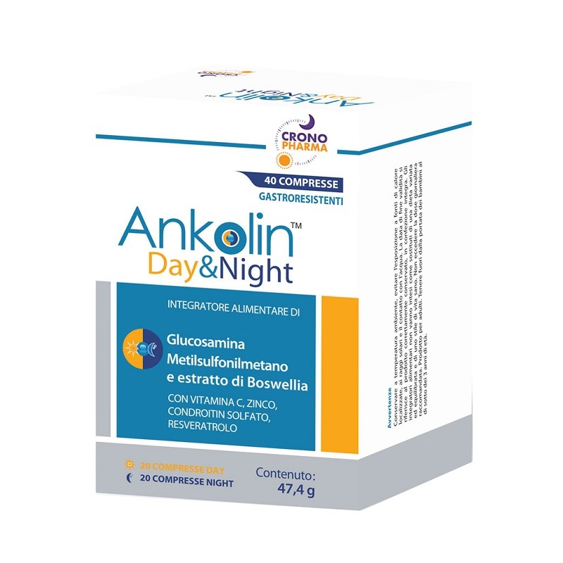 Crono Pharma Ankolin Day&night 20 Compresse Gastroresistenti Day + 20 Compresse Gastroresistenti Night