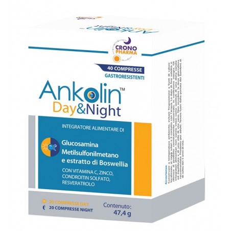 Crono Pharma Ankolin Day&night 20 Compresse Gastroresistenti Day + 20 Compresse Gastroresistenti Night