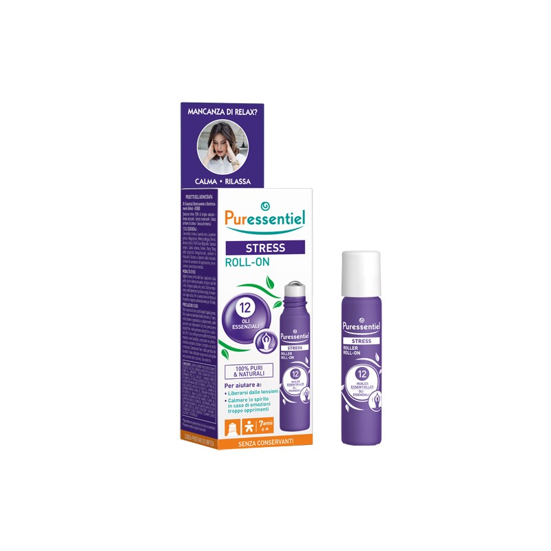 Puressentiel Italia Puressentiel Roller Sos Stress 12 Oli Essenziali 5 Ml