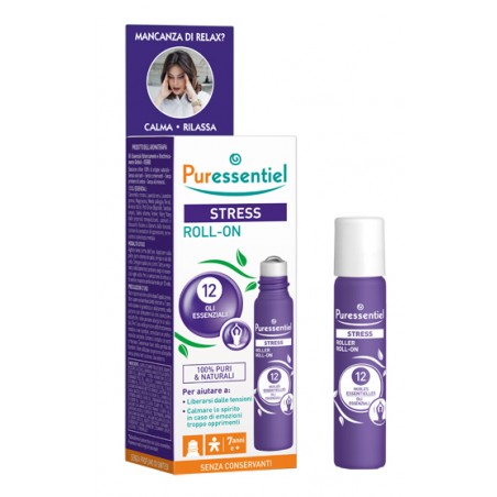 Puressentiel Italia Puressentiel Roller Sos Stress 12 Oli Essenziali 5 Ml