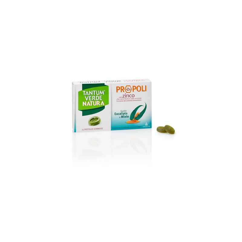 Angelini Tantum Verde Natura Pastiglie Gommose Eucalipto & Miele 30 G