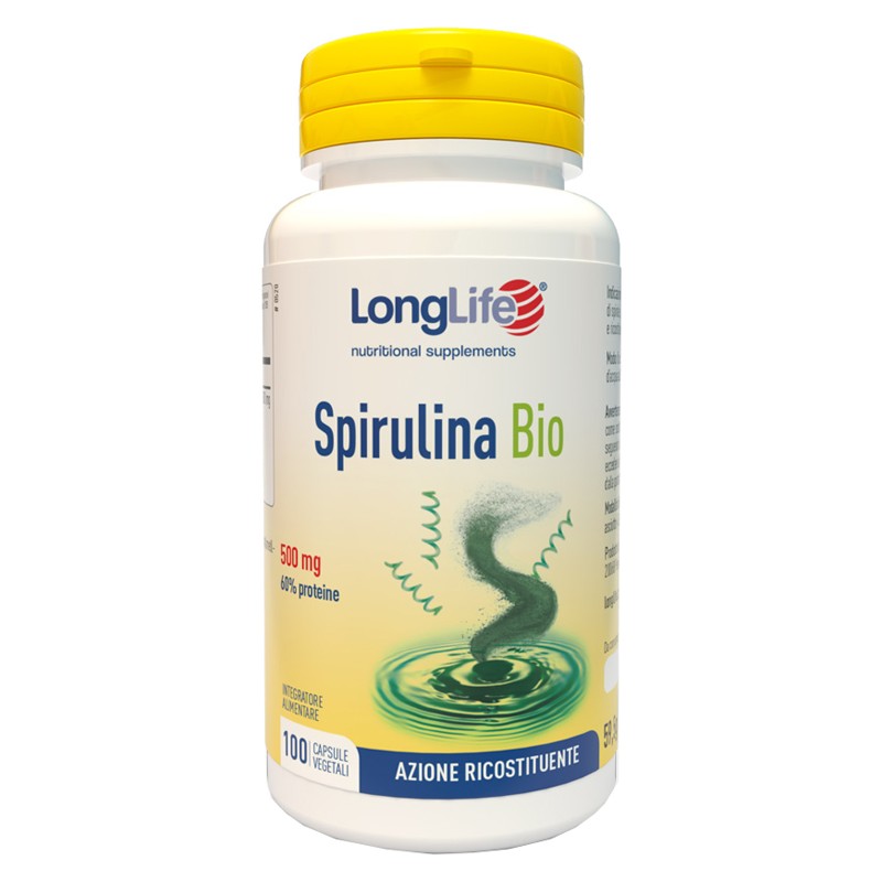 Longlife Spirulina Bio 500 Mg 100 Capsule Vegetali