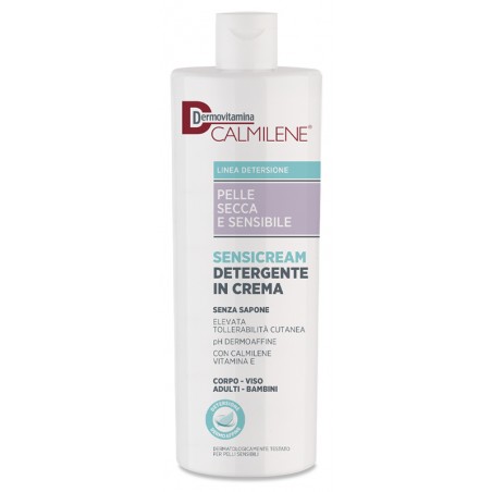 Pasquali Dermovitamina Calmilene Sensicream Detergente In Crema Senza Sapone Per Pelle Secca E Sensibile 500 Ml