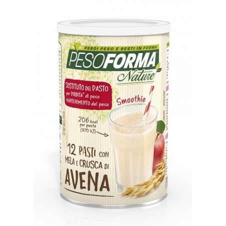 Nutrition & Sante' Italia Pesoforma Nature Smoothie Mela E Crusca Avena 12 Pasti 420 G