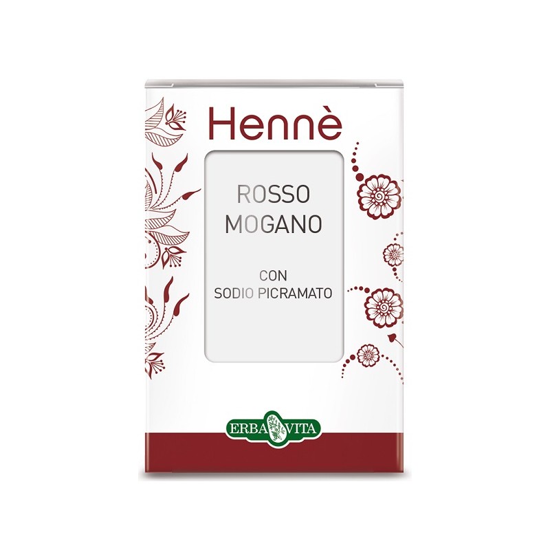 Erba Vita Group Henne Colorante Capelli Rosso Mogano 100 G