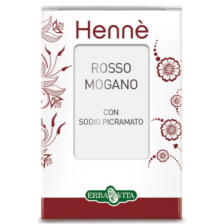 Erba Vita Group Henne Colorante Capelli Rosso Mogano 100 G