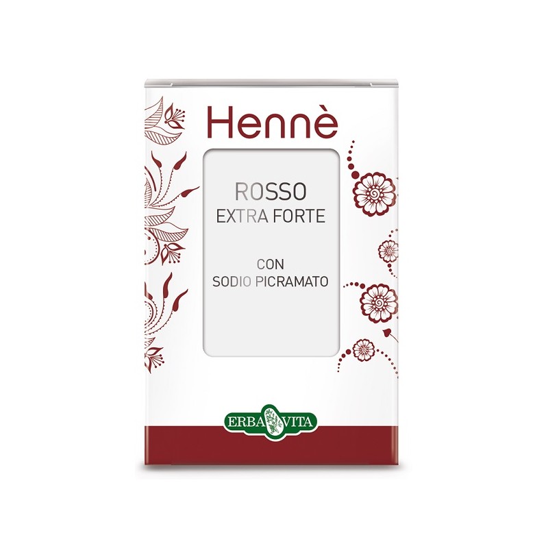 Erba Vita Group Henne Colorante Capelli Rosso Naturale Extra Forte