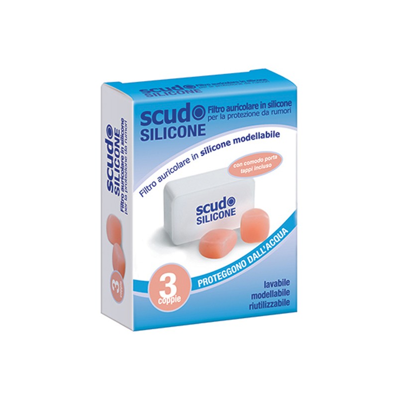 Pasquali Tappo Auricolare Earplug Scudo In Silicone 3 Coppie 6 Pezzi Articolo 7en091