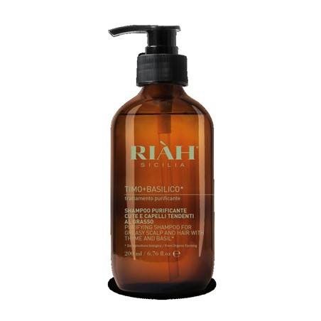 Azienda Agr. Zighidi Riah Timo Basilico Shampoo Purificante Capelli Grassi 200 Ml