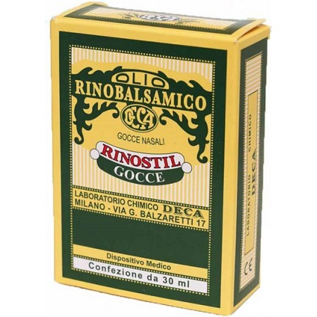 Deca Laboratorio Chimico Rinostil Gocce Nasali Flacone 30ml Olio Rinobalsamico Per Laprotezione Della Mucosa Nasale E La Pulizia