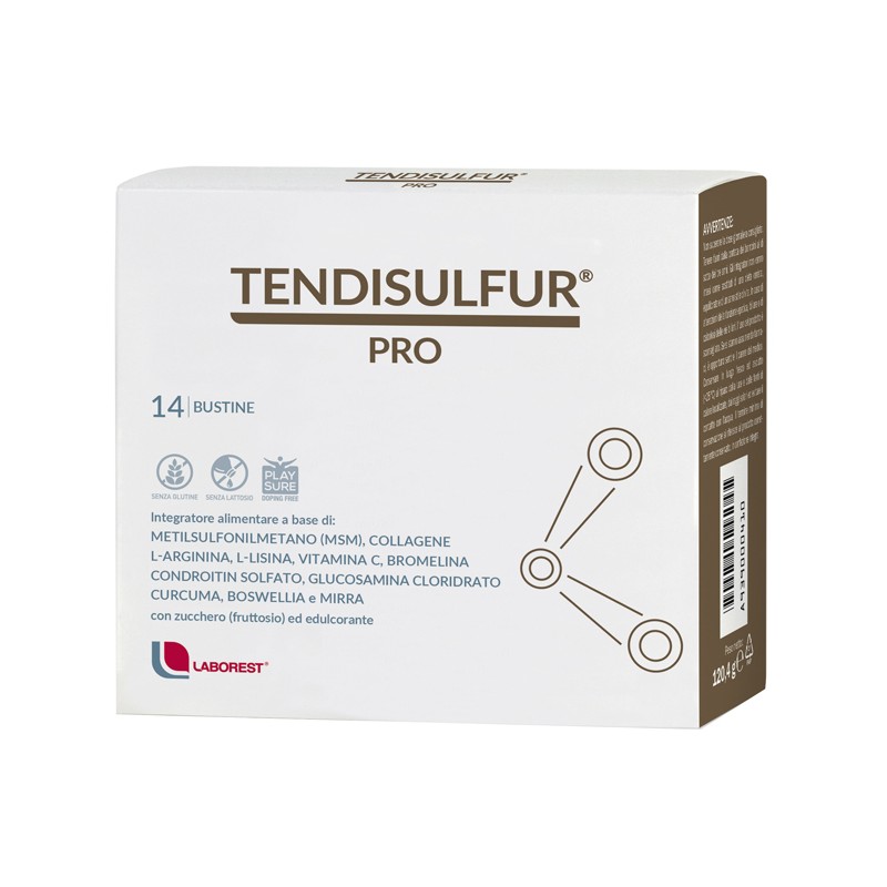 Uriach Italy Tendisulfur Pro 14 Bustine Da 8,6g