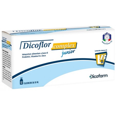 12 flaconcini da 10 ml dicoflor complex junior