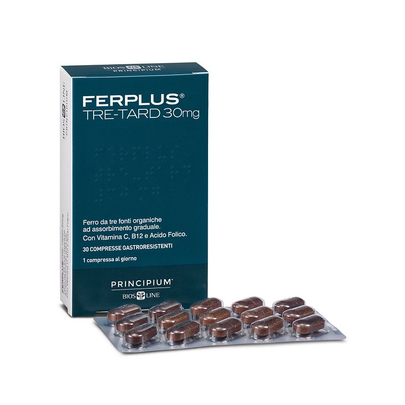 Bios Line Principium Ferplus Tre Retard 30mg 30 Compresse Gastroresistenti